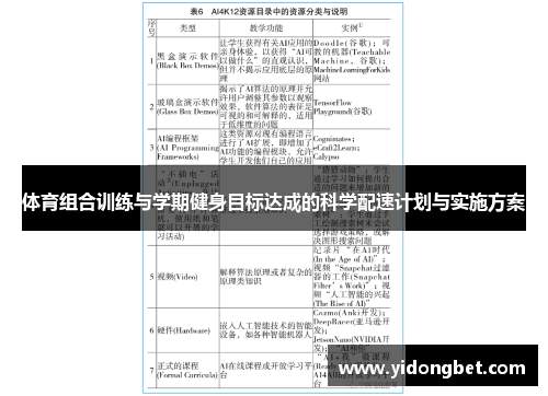 体育组合训练与学期健身目标达成的科学配速计划与实施方案